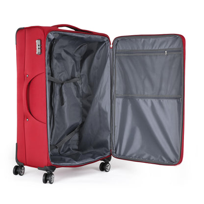 Multi-Zipper Soft Side Spinner Carry-on Luggage, 28-Inches