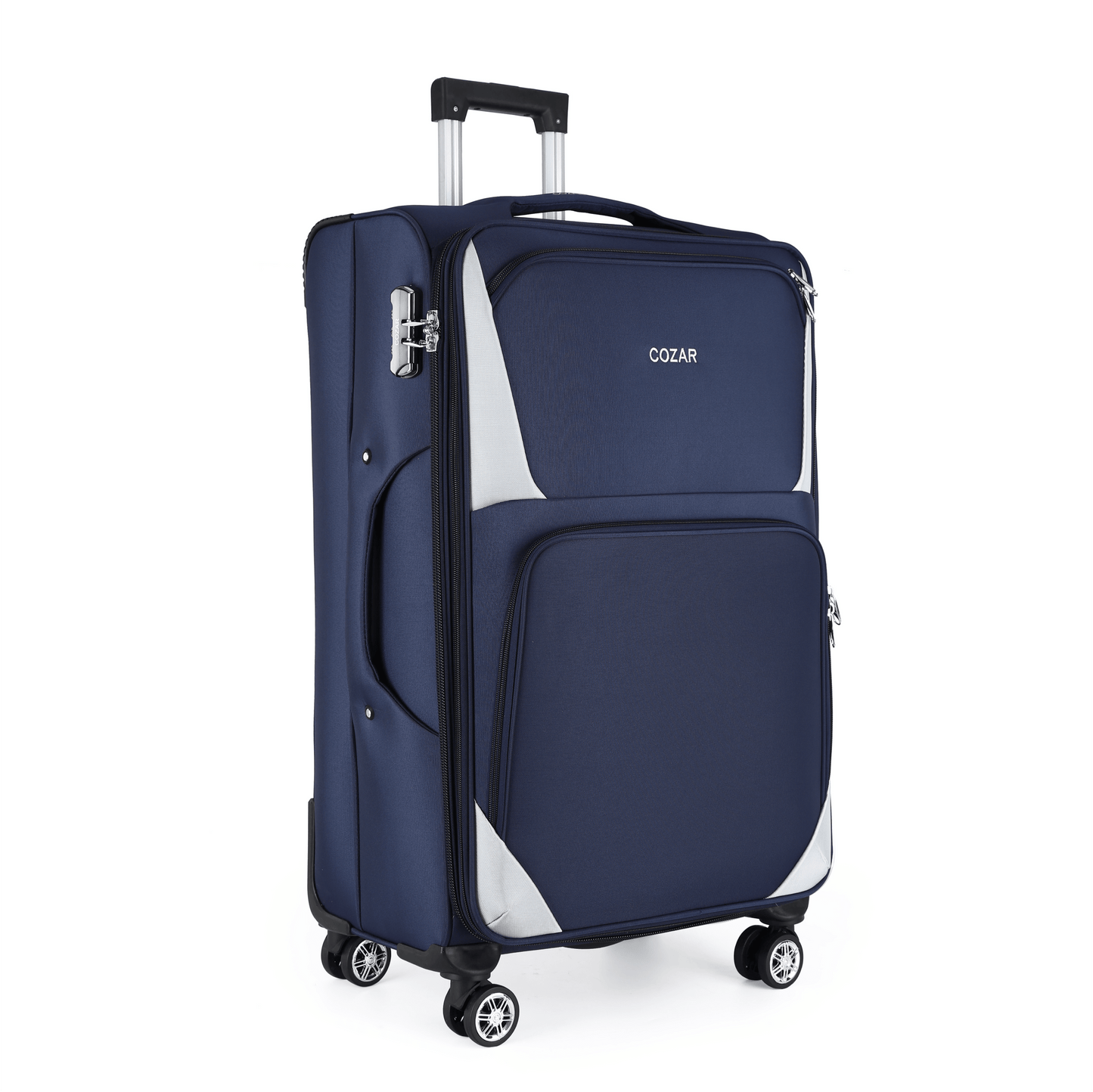 Two-Tone Soft Side Spinner Luggage, 28-Inches