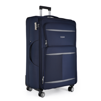 Multi-Zipper Soft Side Spinner Carry-on Luggage, 32-Inches